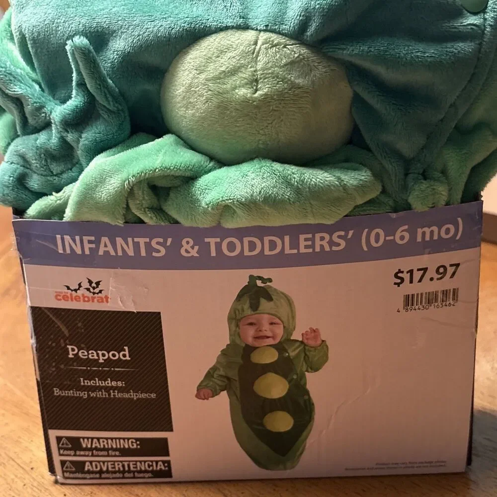 New Celebrate‎ Peapod Costume Toddler 0-6 Months